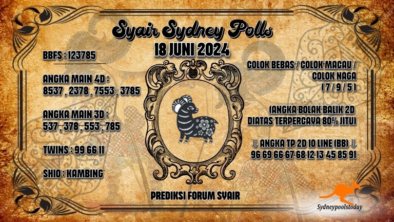 Syair SDY 18 Juni 2024