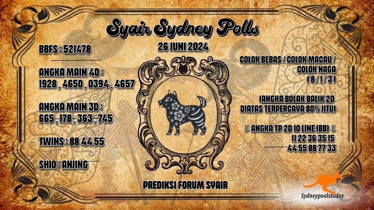 Syair Sdy 26 Juni 2024