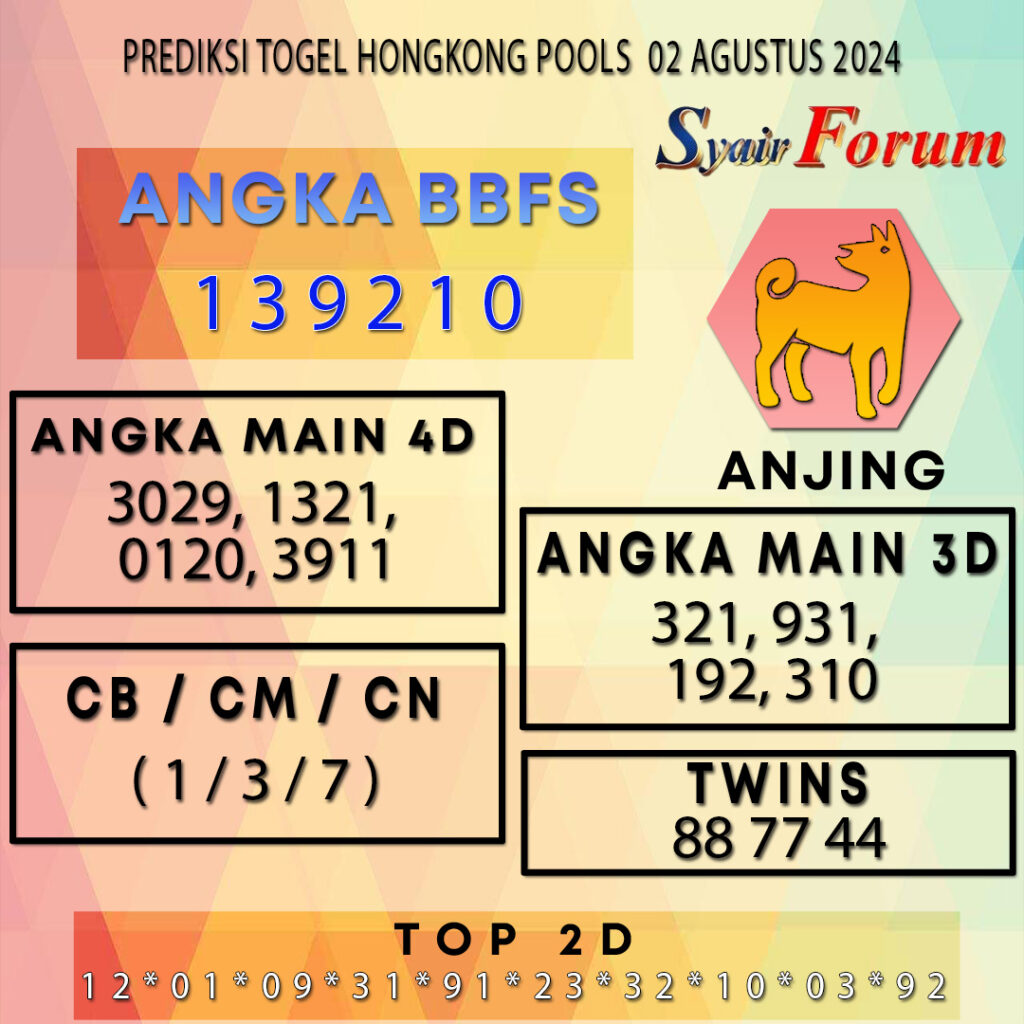 Syair HK 02 AGUSTUS  2024