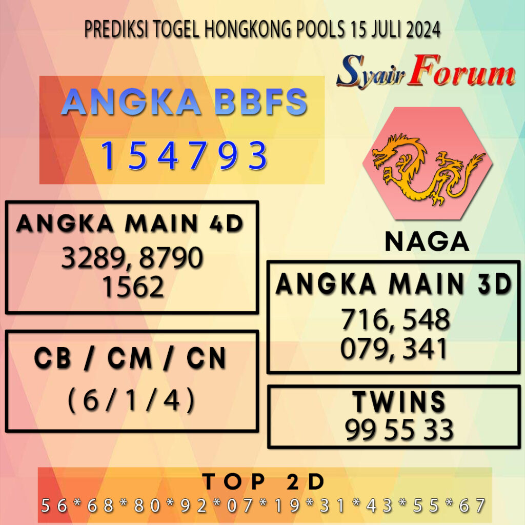 Syair HK 15 JULI 2024