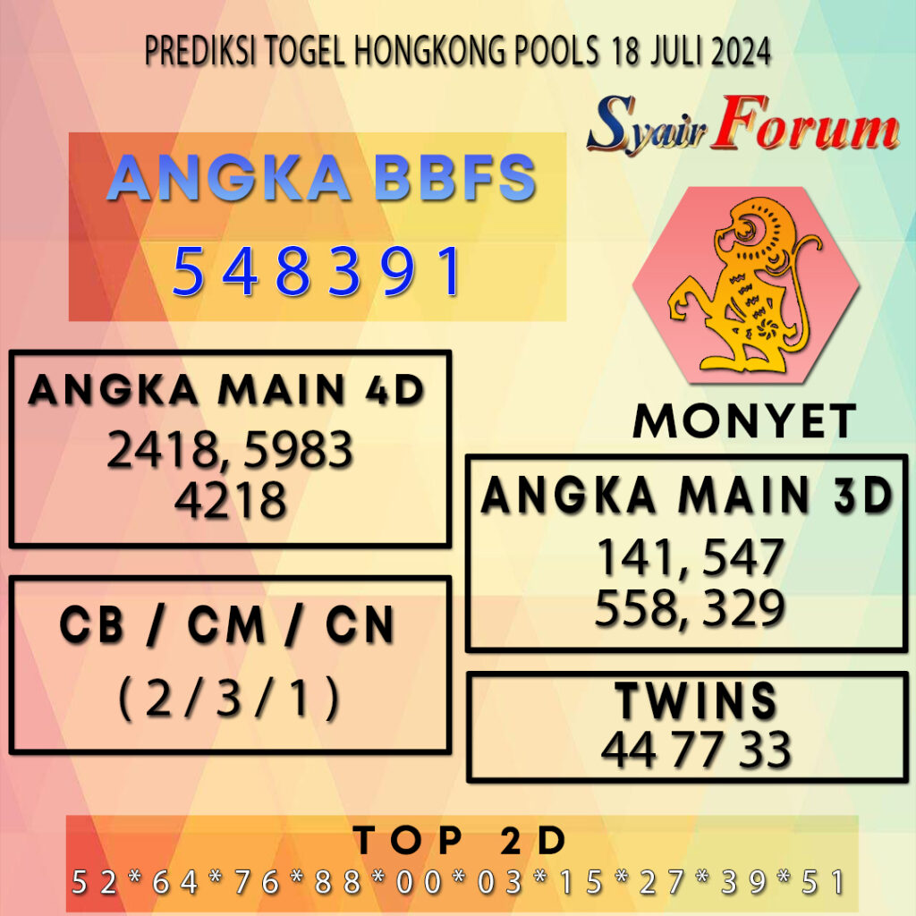 Syair HK 18 JULI 2024