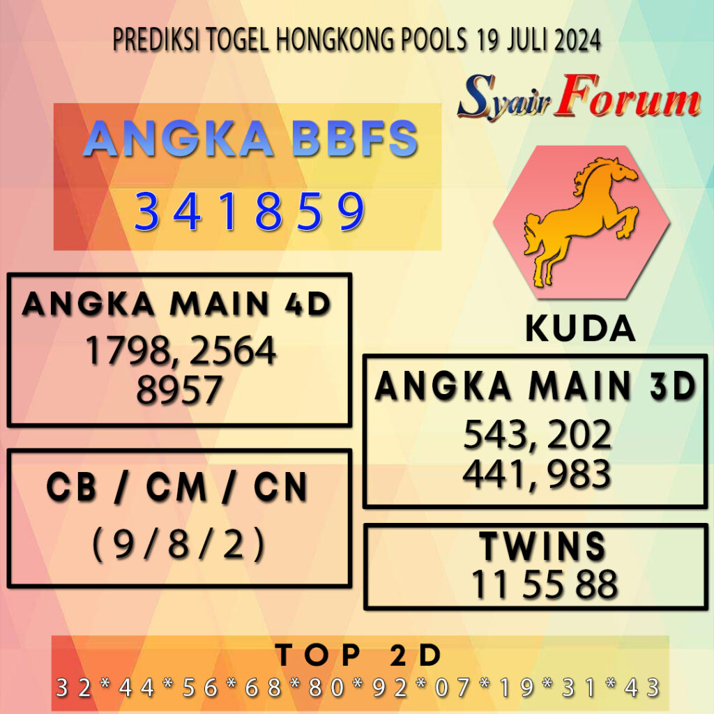 Syair HK 19 JULI 2024