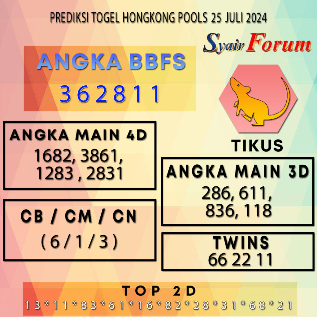 Syair HK 25 JULI 2024