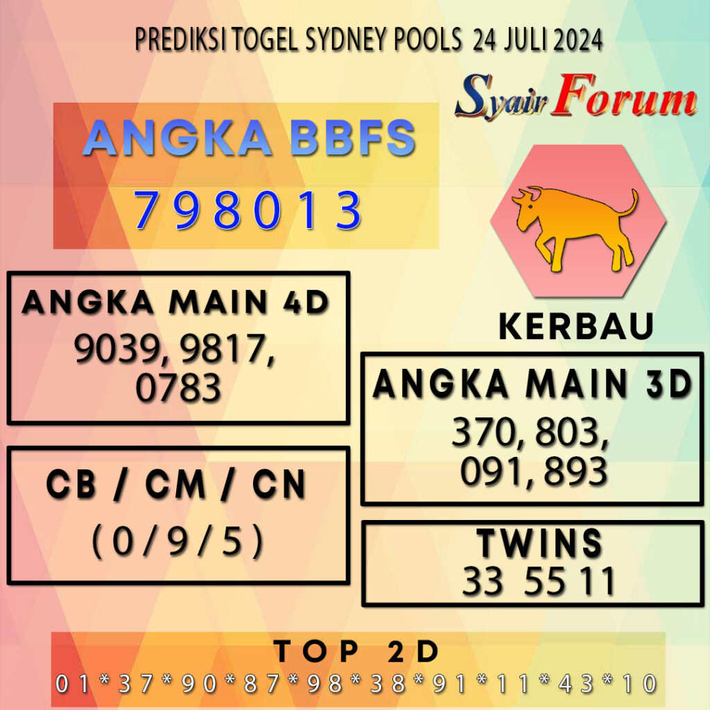 Syair SDY 24 JULI 2024
