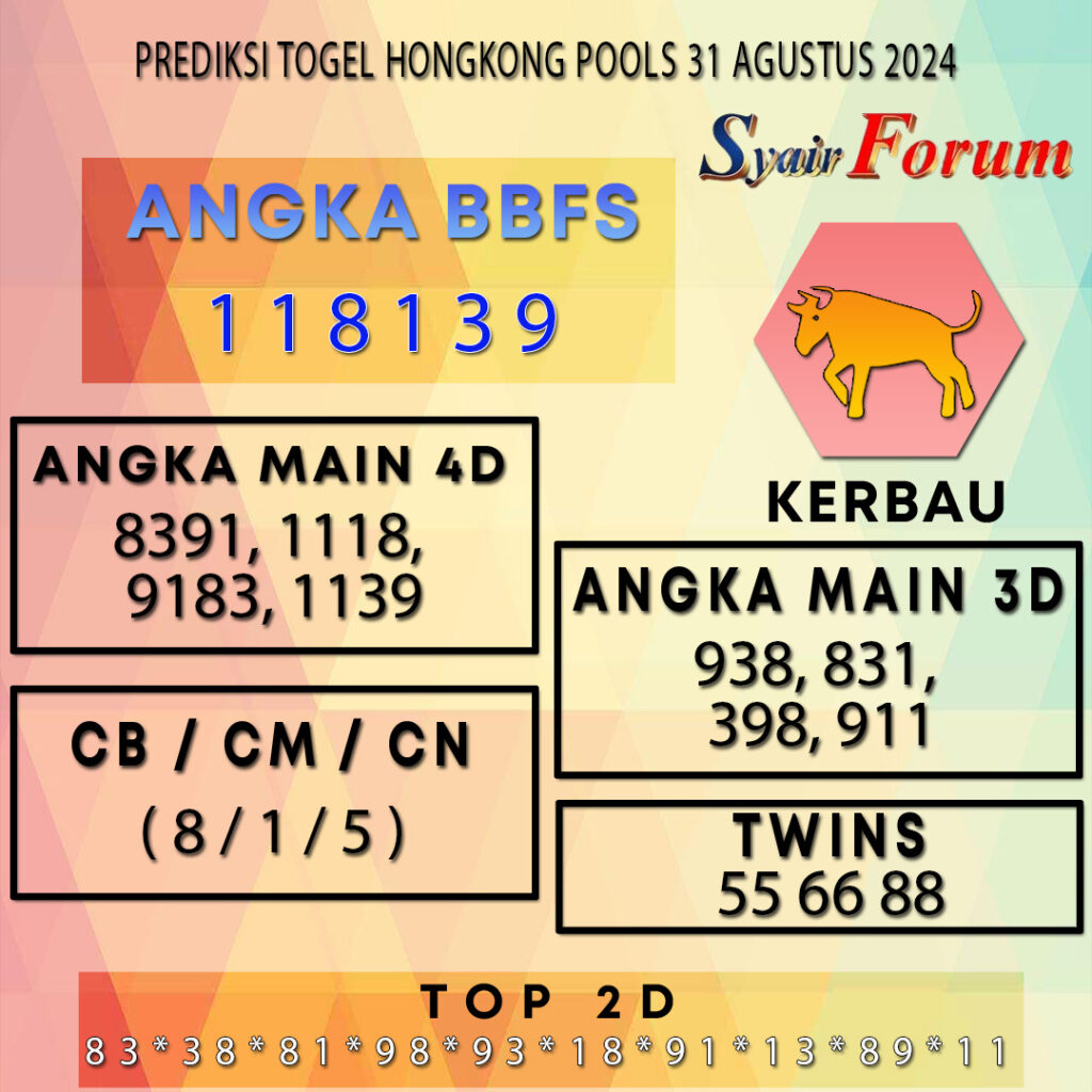 Syair HK 31 AGUSTUS  2024