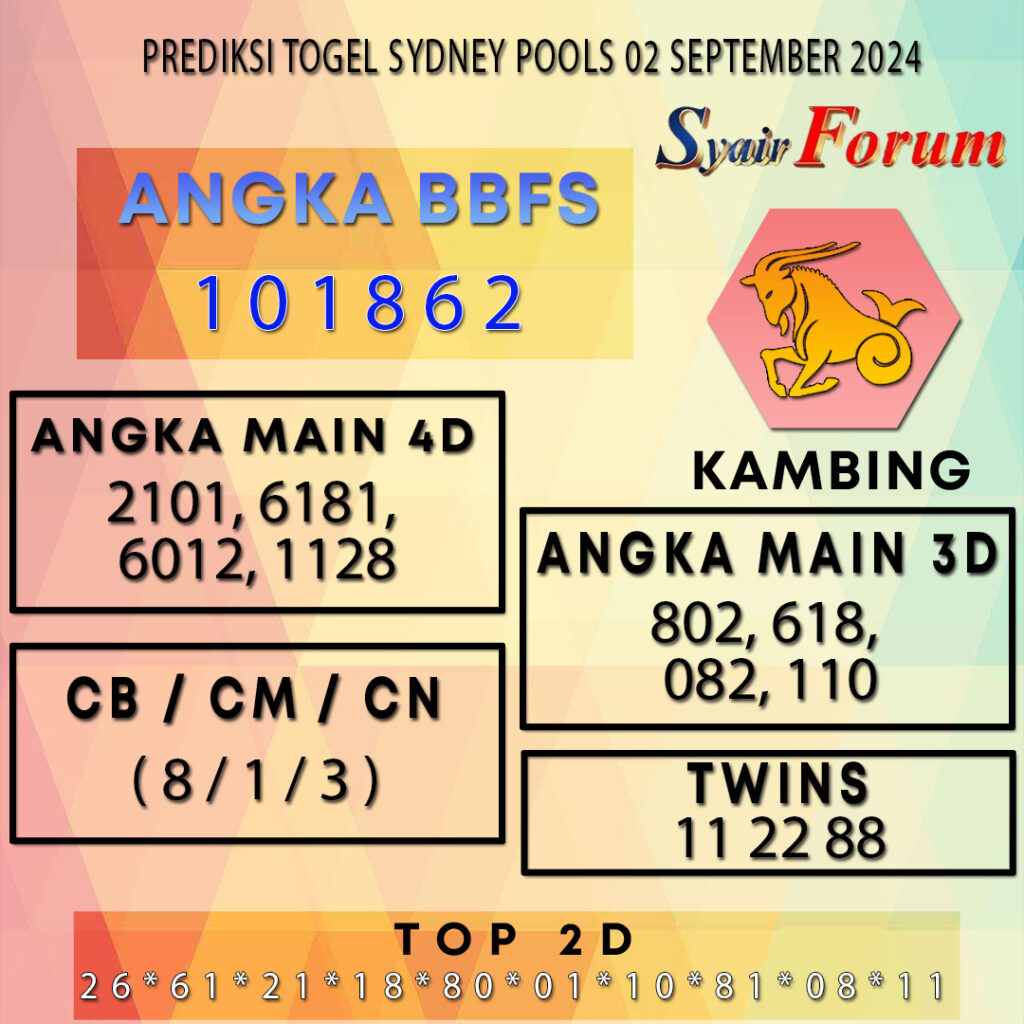 Syair SDY 02 SEPTEMBER  2024