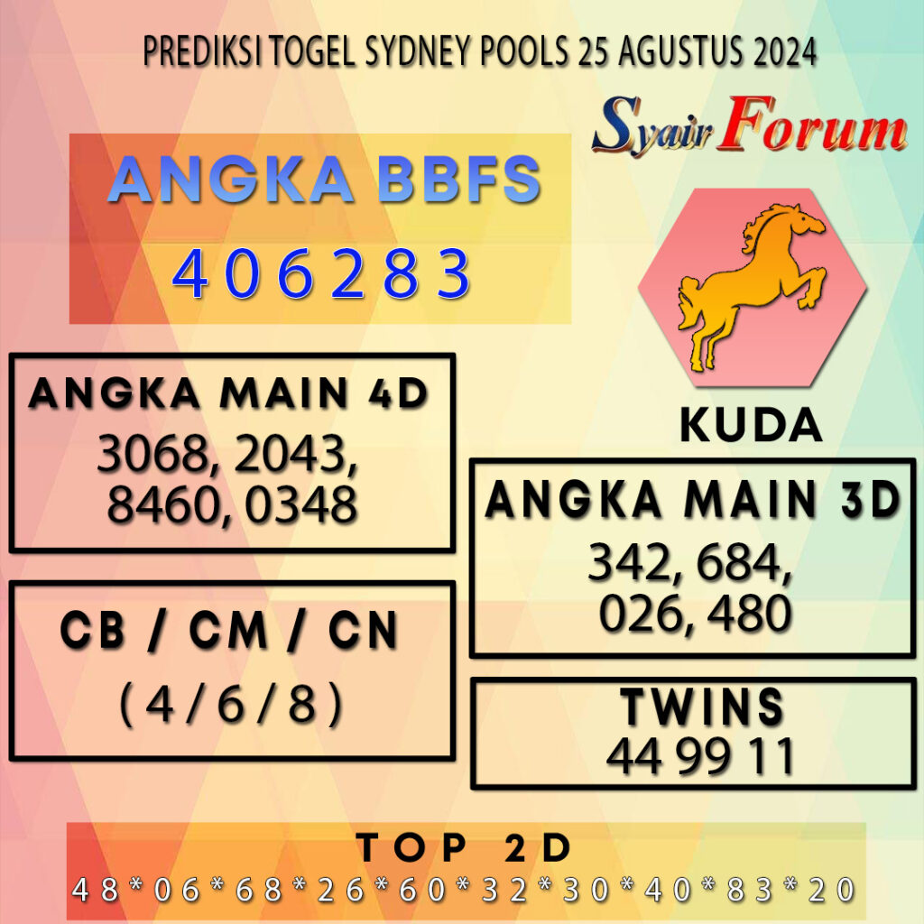 Syair SDY 25 AGUSTUS  2024