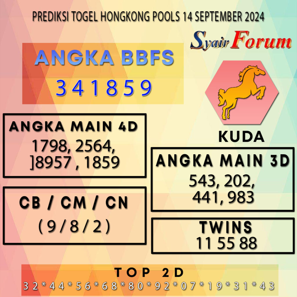 Syair HK 14 SEPTEMBER 2024