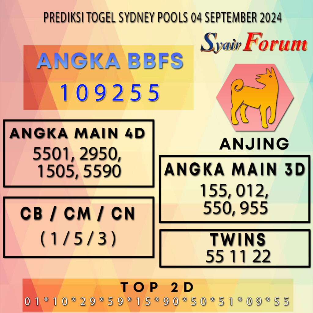Syair SDY 04 SEPTEMBER  2024