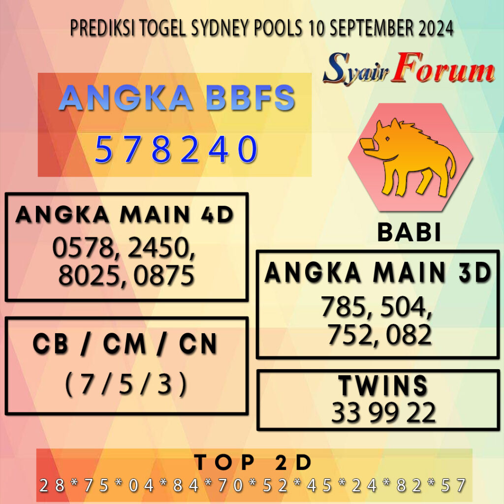 Syair SDY 10 SEPTEMBER 2024