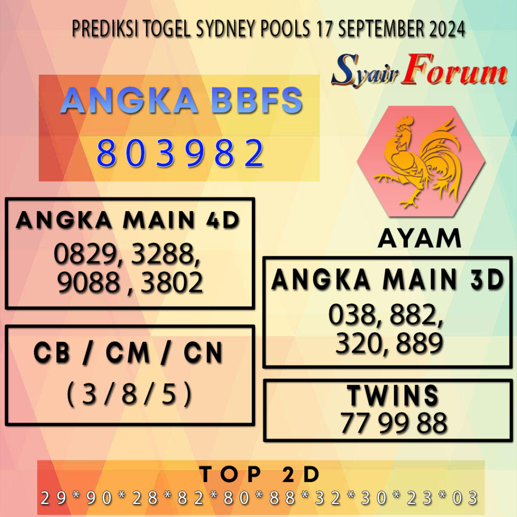 Syair SDY 17 SEPTEMBER 2024