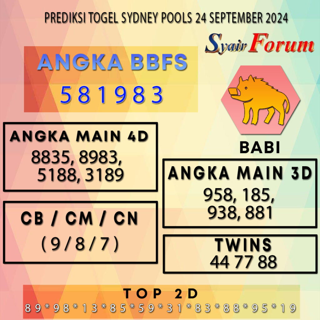 Syair SDY 24 SEPTEMBER 2024