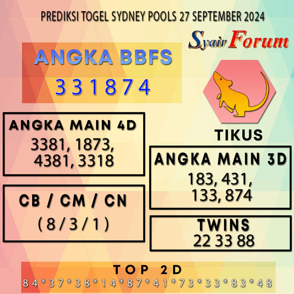 Syair SDY 27 SEPTEMBER 2024