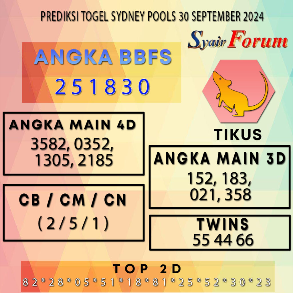Syair SDY 30 SEPTEMBER 2024