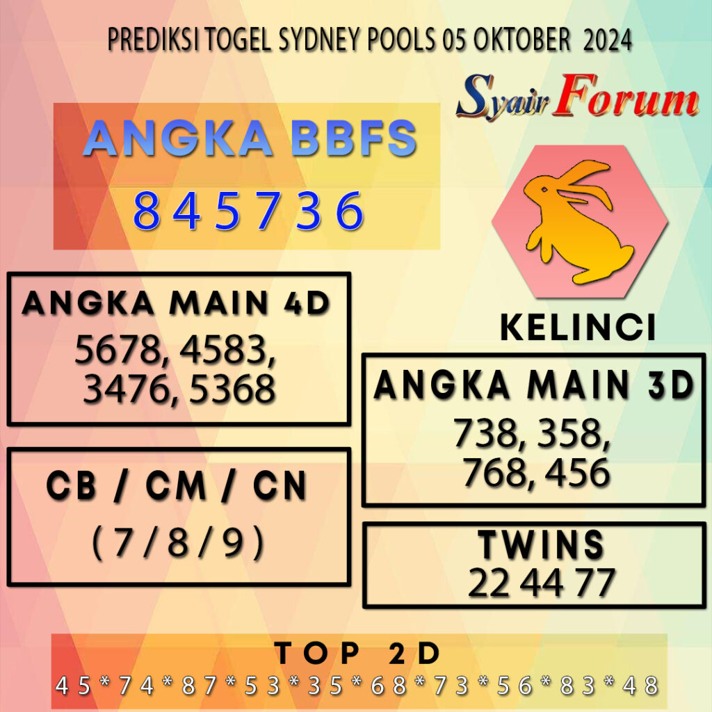 Syair SDY 05 OKTOBER 2024